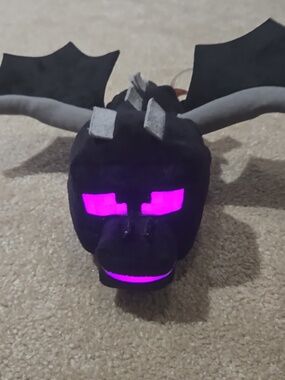 Minecraft Official Ender Dragon Premium Posable Plush 11" w/ Lights & Sound